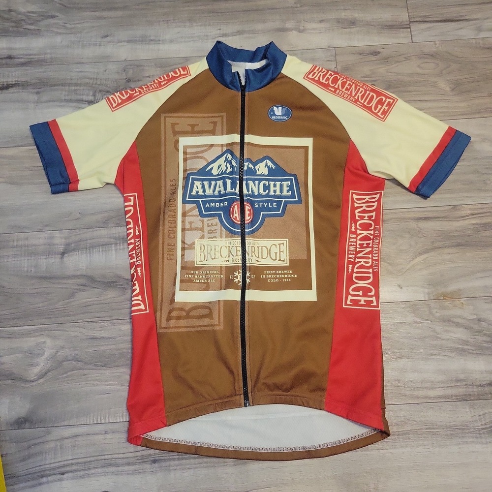Breckenridge Brewery Avalanche Ale Full Zip Cycling Jersey Medium
